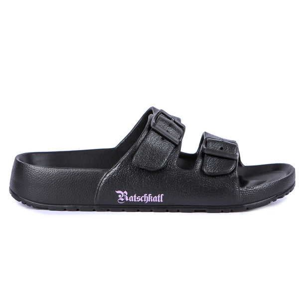 Ratschkatl PVC Sandalen Schwarz
